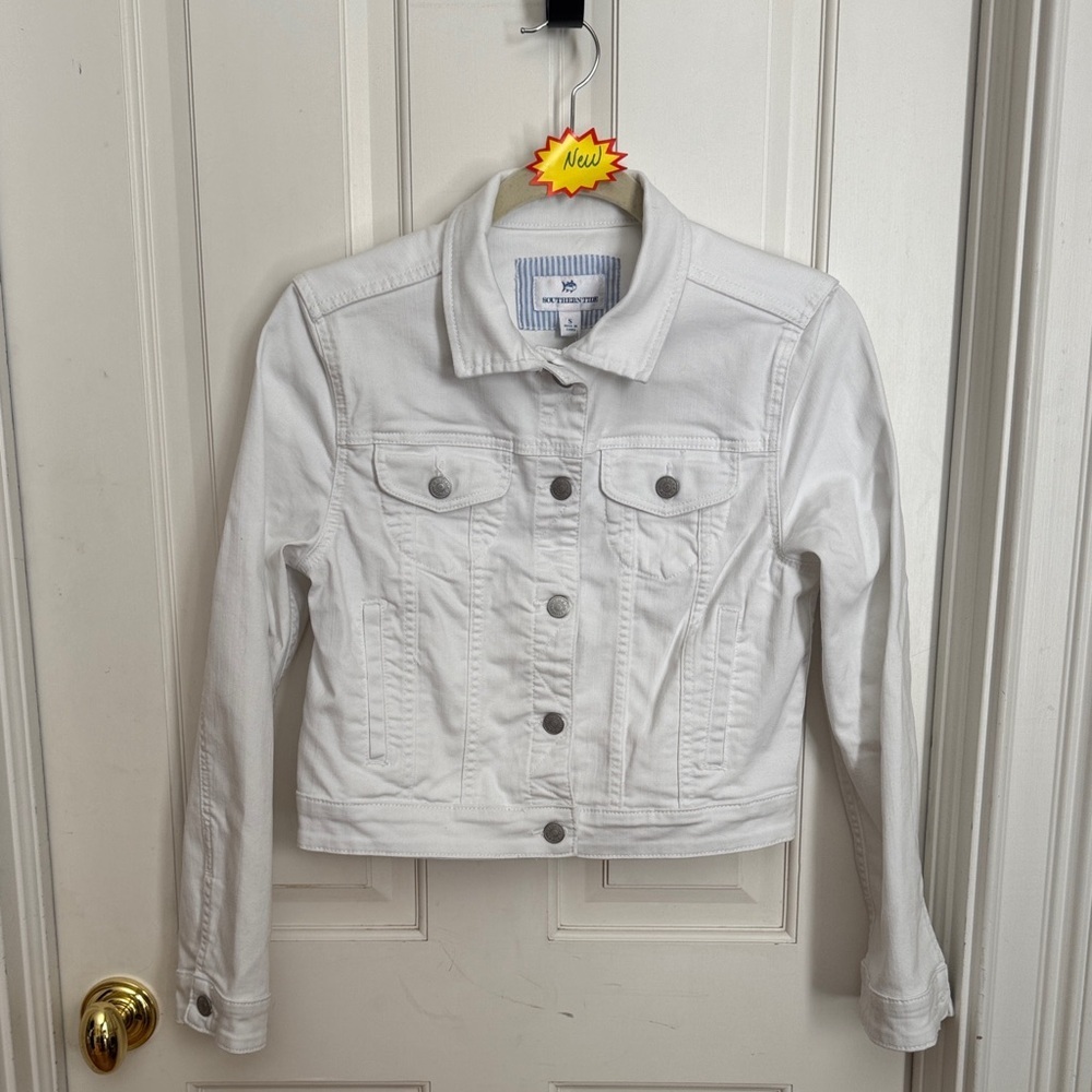 Southern Tide NWT white jean jacket